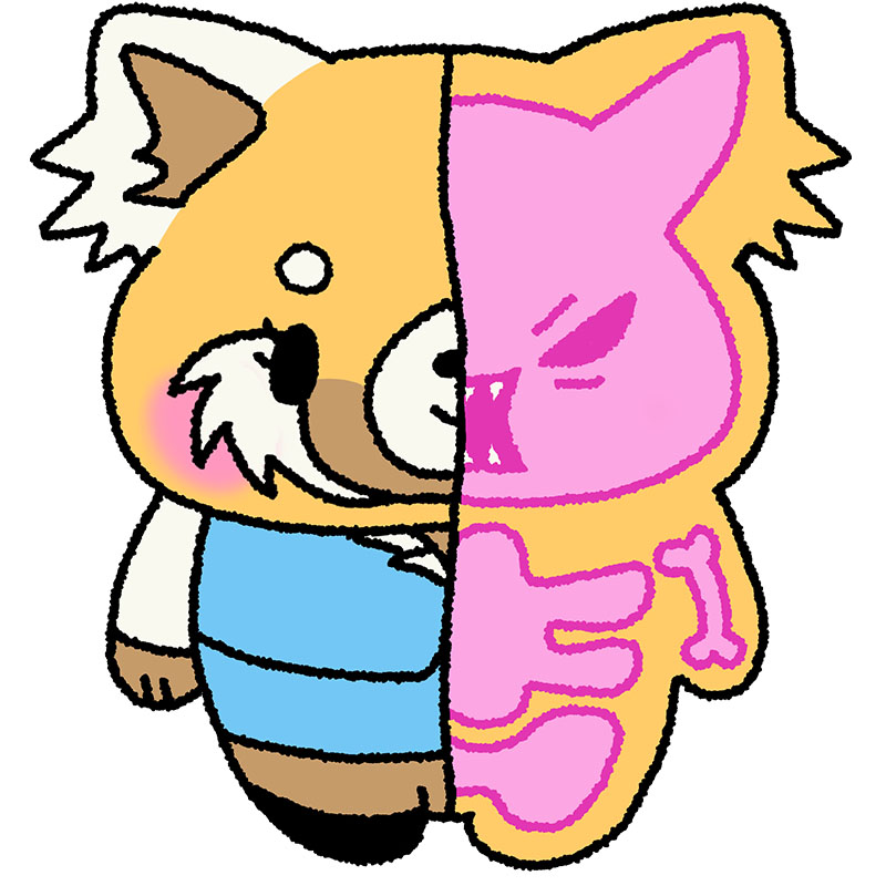 Aggretsuko sticker - Sanrio