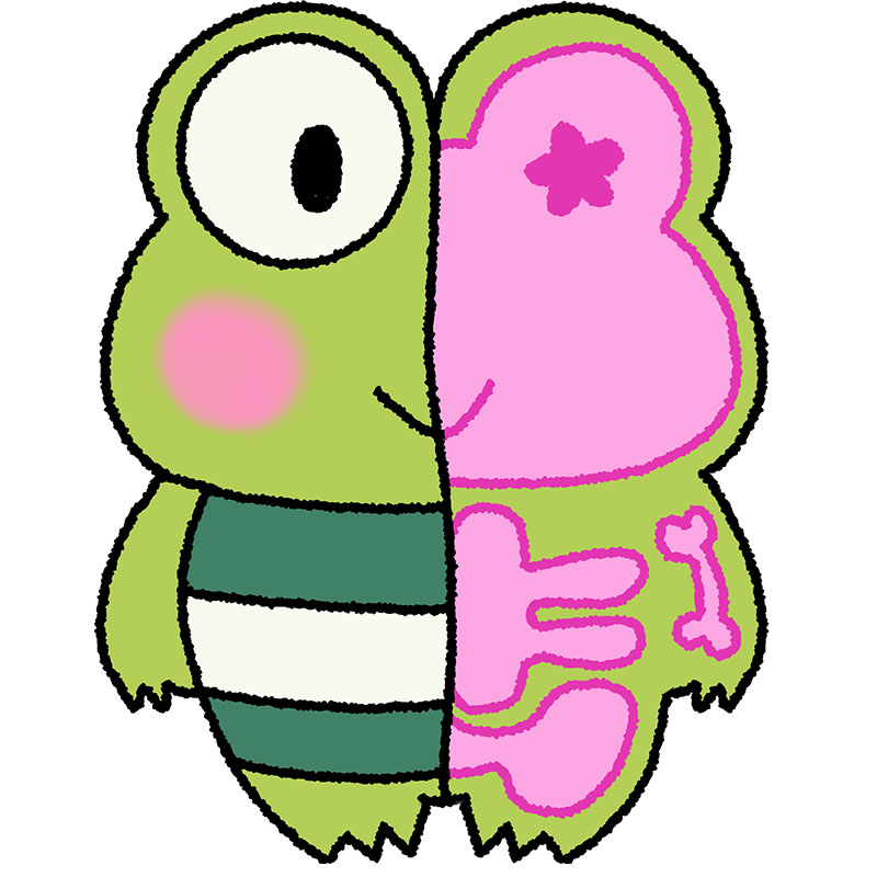 Keroppi sticker - Sanrio