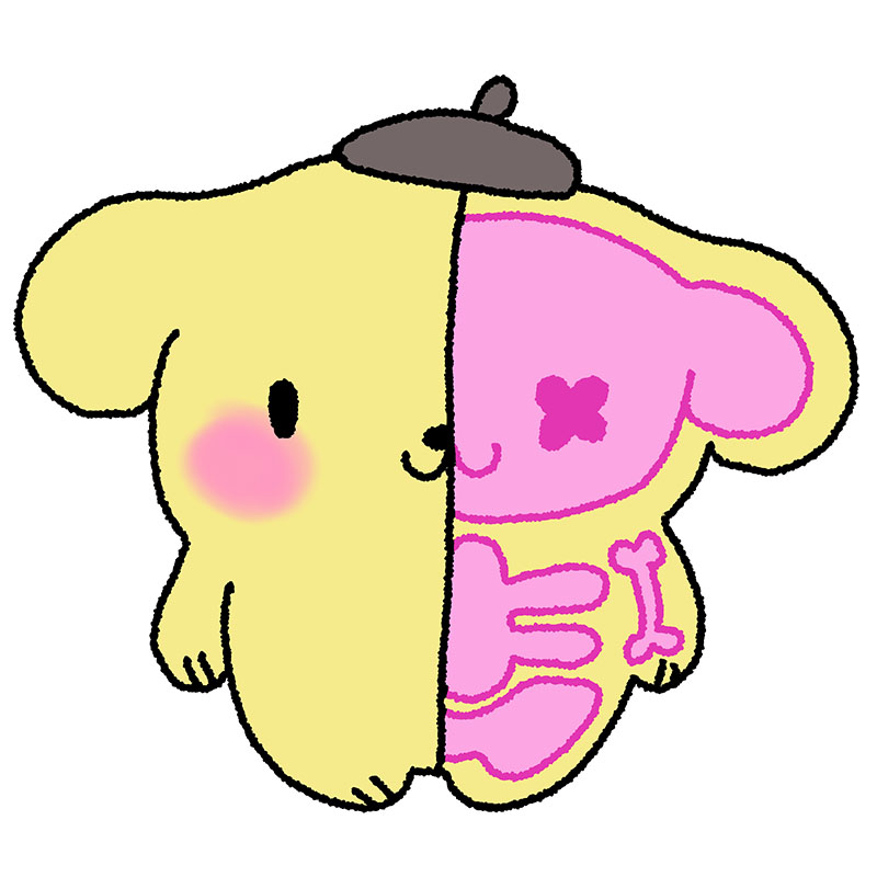Pompompurin sticker - Sanrio